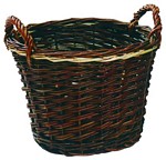 Fonott Gazdasági kosár, sötét, kicsi